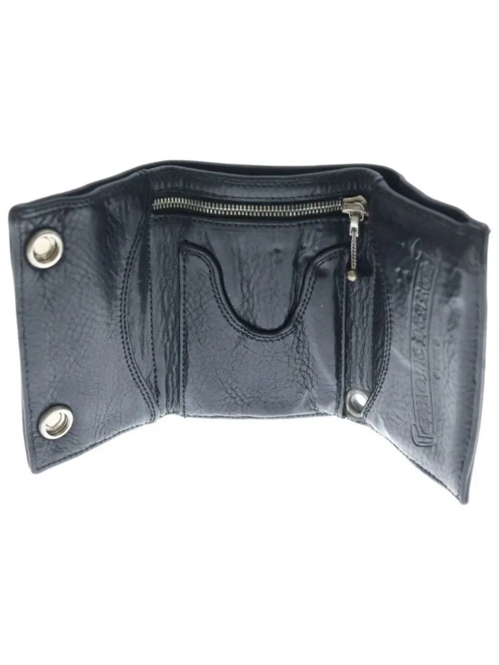 Chrome Hearts Star Leather Wallet Black